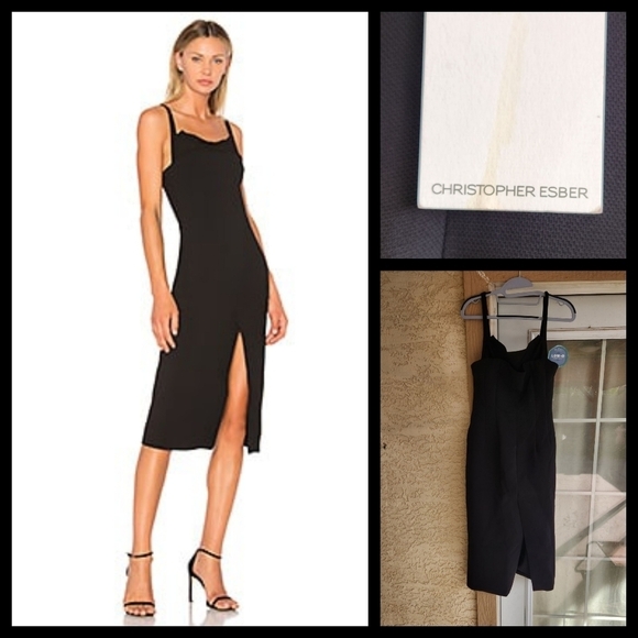 CHRISTOPHER ESBERRIBBED INNER CONTOUR‎ DRESS - Picture 1 of 5
